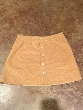 Celebrity Pink Corduroy Mini Skirt, Brown, size 7